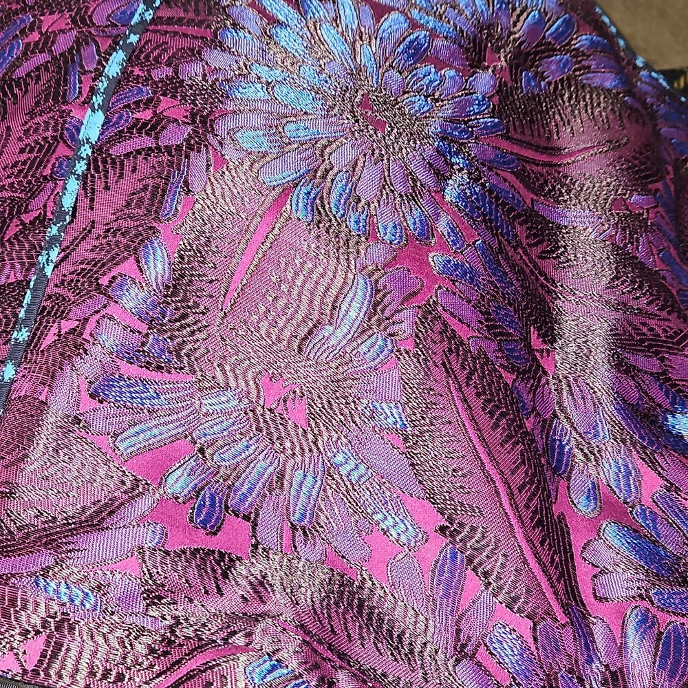 J.Crew Midnight Floral Jacquard Skirt C5911 Size 2 Embroidered Jewel Tones - Picture 9 of 9